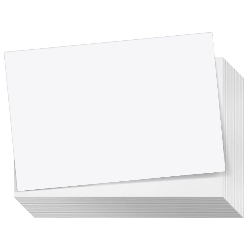 Sustainable Greetings Card Stock Paper Sheets - 4 x 6 In, 300 GSM/110 Lb, 200 Pack, White - Wedding Invitation Paper & Invites - Heavyweight Stock for Recipe & Index Card - Image 1
